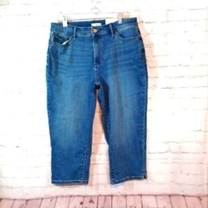 Croft &‎ Barrow Woman's Cropped Prewash Jeans sz 12 NWT